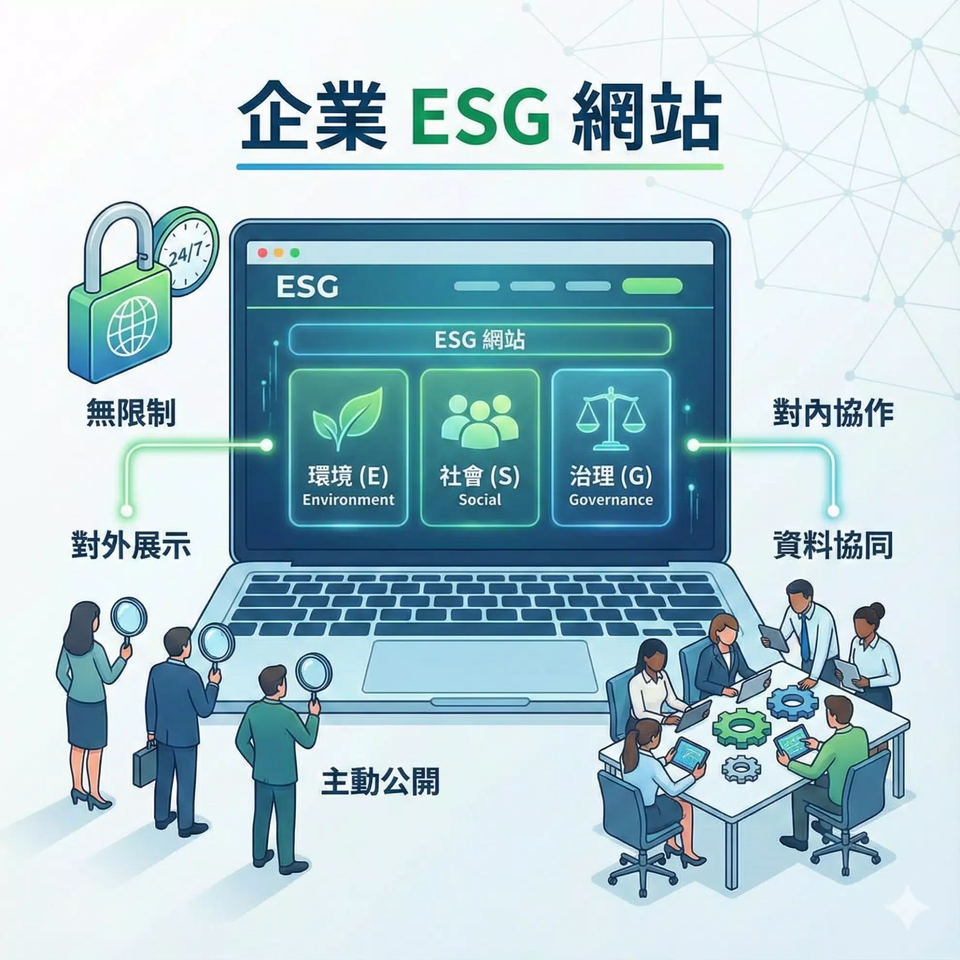 無論大小企業,都需要一個能主動溝通的ESG網站! 無論大小企業,都需要一個能主動溝通的ESG網站!
