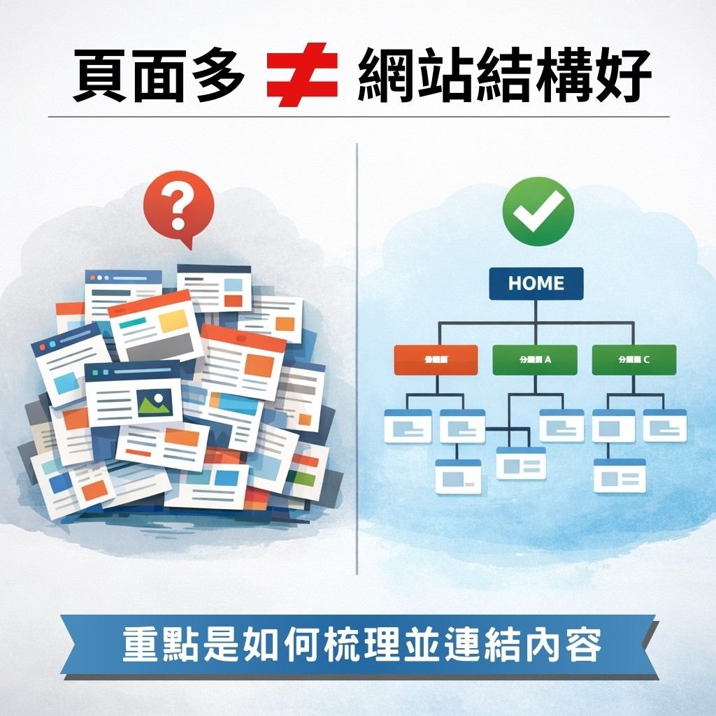企業網站常見結構問題解析：為什麼加頁面反而更亂？