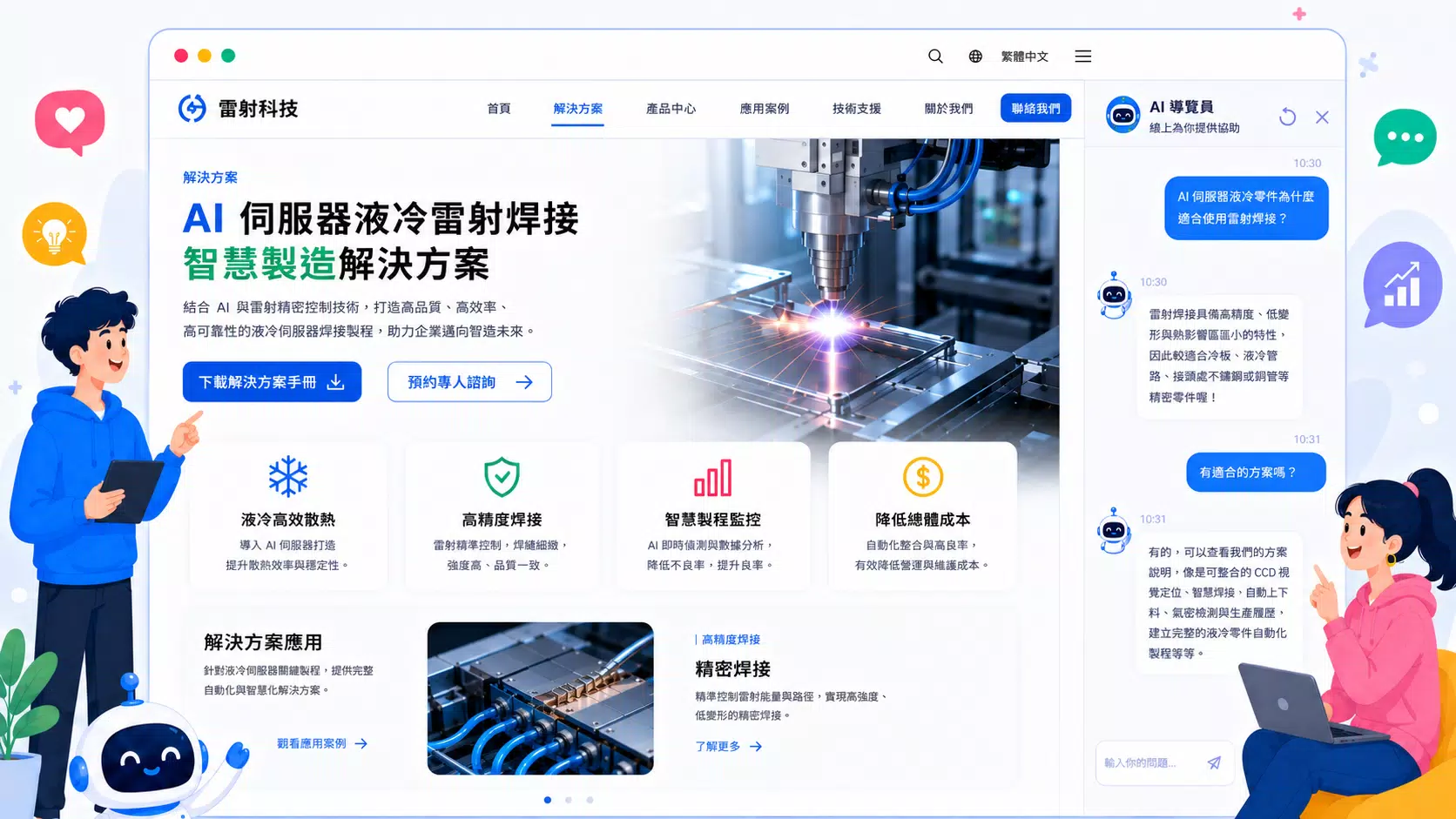 問一句，AI 生成專屬內容頁